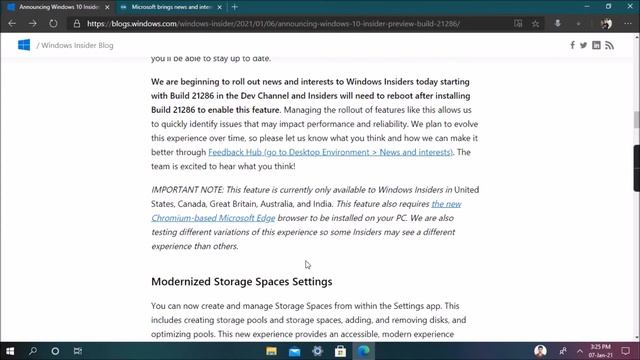 Windows 10 Build 21286 released to Dev channel with "NEWS & WEATHER" widget to the Taskbar смотреть онлайн