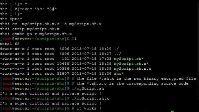 UnSHc - decrypt shc *.sh.x bash script смотреть онлайн