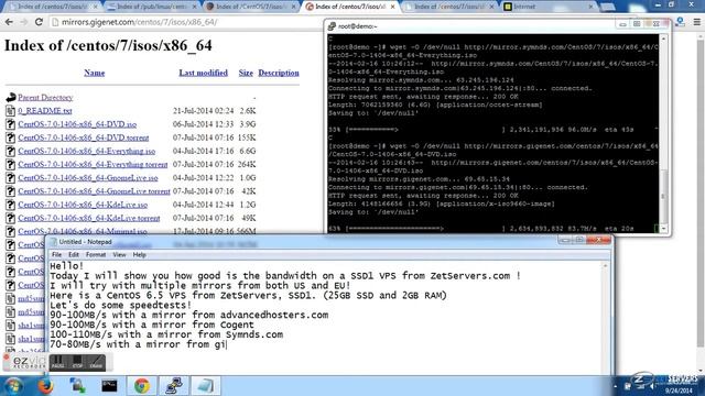 Speed test on a USA SSD VPS from ZetServers смотреть онлайн