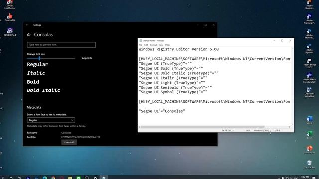 วิธีเปลี่ยนฟอนต์ Font เท่ห์ สวยๆ ให้วินโดว Windows 10 ง่ายๆใน 5 นาที смотреть онлайн