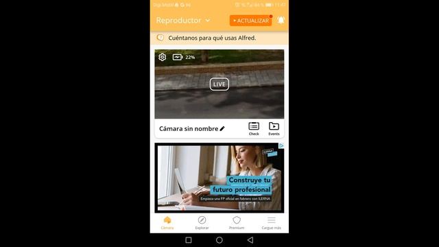 COMO HACER UNA CAMARA DE VIGILANCIA CASERA GRATIS - ALFRED CAMERA APP CONFIGURACION смотреть онлайн
