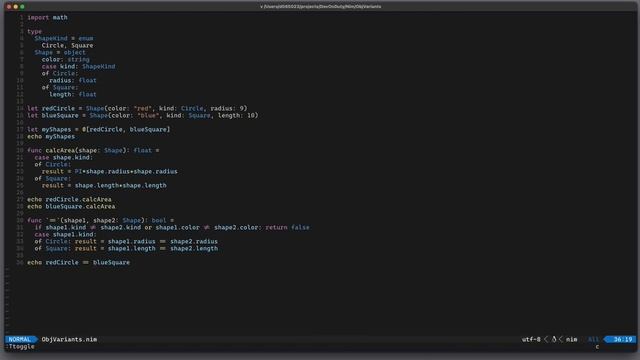 Learning Nim: Object Variants смотреть онлайн