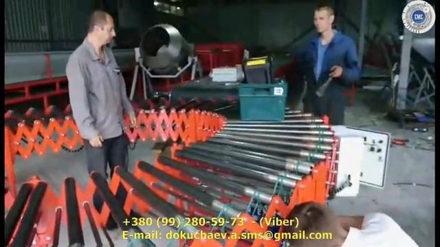 Приводной гибкий роликовый транспортер. Рольганг - Пантограф смотреть онлайн