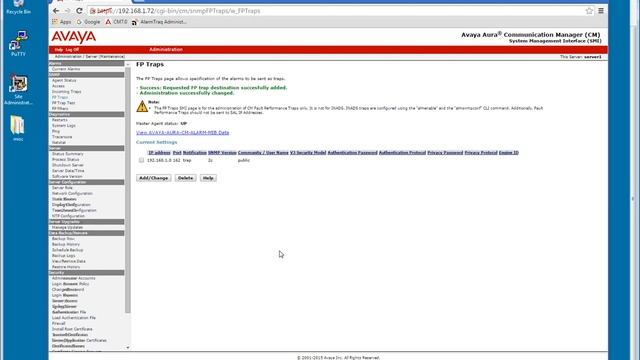 Configure SNMP Traps on Avaya Aura® Communication Manager 7.0 смотреть онлайн