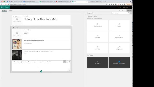 Create a Timeline in MS Sway смотреть онлайн