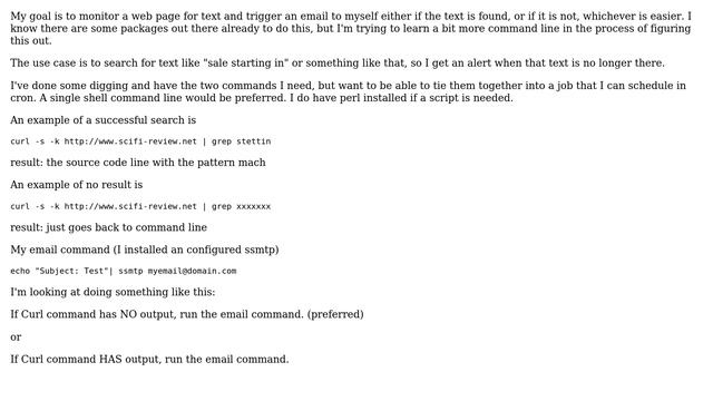 Unix & Linux: Use curl command output to send email смотреть онлайн