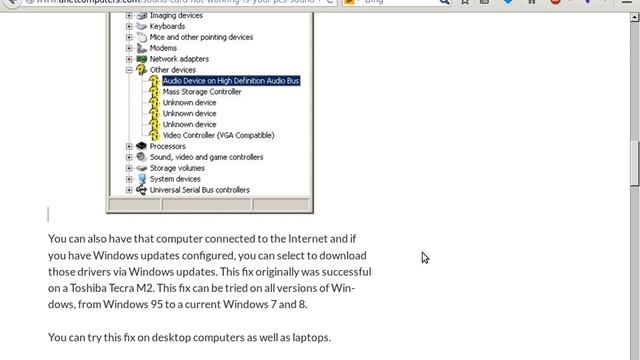 Sound Card Not Working - Fix Your PC Sound Card Problem смотреть онлайн