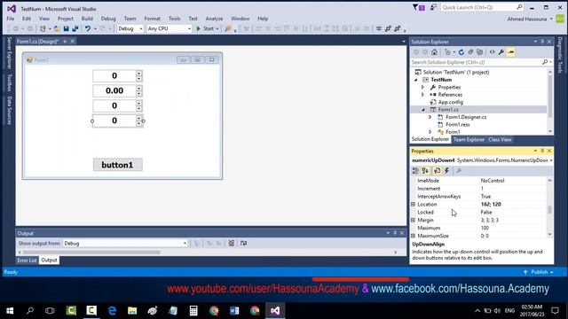 #101 C# اداة الارقام NumericUpDown In C Sharp تعليم سي شارب смотреть онлайн