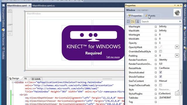 Tutorial: Microsoft Kinect SDK RGB Depth Viewer with Skeleton Tracking смотреть онлайн