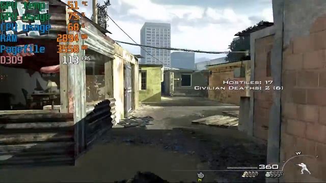 Modern Warfare 2 GT 1030 Core 2 Quad Q9550 - Ultra 720p Benchmark смотреть онлайн