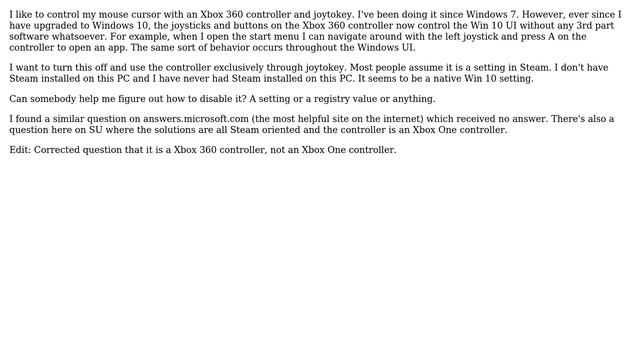 Stop Xbox 360 controller from controlling Windows 10. Steam NOT installed смотреть онлайн