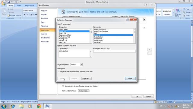 Change The Shortcut Key in Word 2007 смотреть онлайн