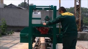 Пилорама ленточная  с бензиновым двигателем  "Тайга Т -1Б"