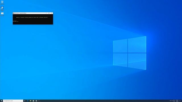 Enable or Disable Floating Immersive Search Bar in Windows 10 смотреть онлайн