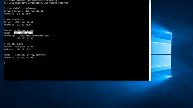 Using NSLOOKUP смотреть онлайн