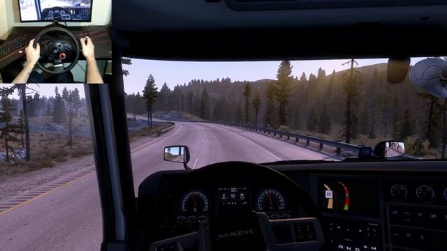 Truckee x Sacramento / American Truck Simulato / logitech Driving Force GT / POV Drive Gaming смотреть онлайн