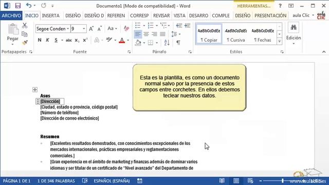 Curso de Word 2013. 13.1. Utilizar plantillas. смотреть онлайн