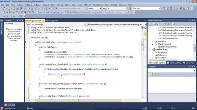 RichTextbox - Part 5: Customizing the ContextMenu (Silverlight & WPF) смотреть онлайн