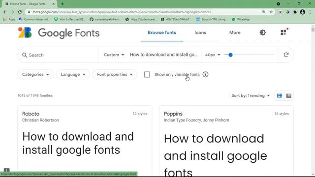 How to download and Install Google Fonts in windows 10 | google fonts in windows 10 смотреть онлайн