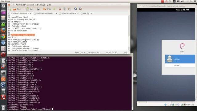 Installing Plumi 4.5.1 on Debian 7.6 32 bit смотреть онлайн