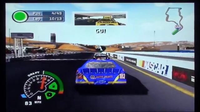 NASCAR 07 (PS2) - Race 16/36 - Dodge/Save Mart 350 смотреть онлайн