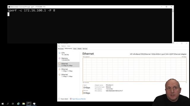 Bench Marking 40GB Ethernet with iperf смотреть онлайн