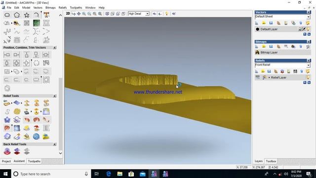 ARTCAM new 3d side border nagapasam Tutorial смотреть онлайн