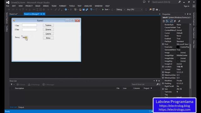 C# programlama dersleri -32 (Windows Form) : DLL Oluşturulması смотреть онлайн