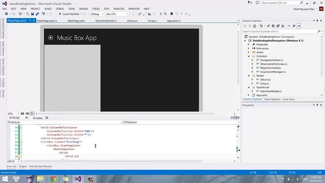 Windows Store App - Data Binding & Page Navigation смотреть онлайн
