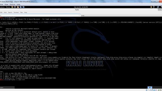 Cracking SSH with Hydra on Metasploitable in Kali Linux смотреть онлайн