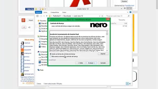 Instalação do Nero 12 em português + crack + Serial + Funcionou смотреть онлайн