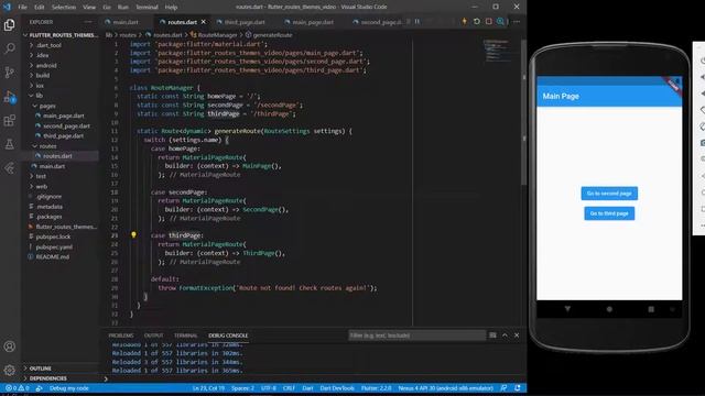 Flutter Navigation - Routes in Flutter смотреть онлайн
