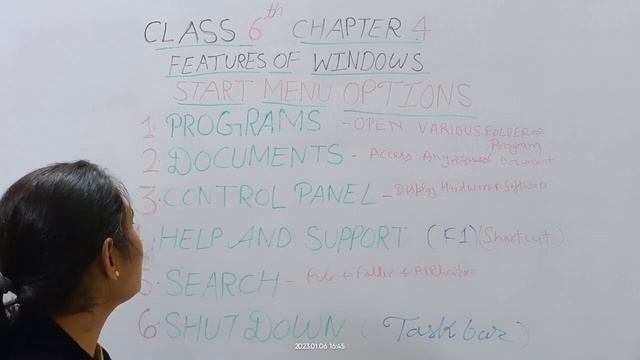 CLASS 6 CHAPTER 4 FEATURES OF WINDOW PROGRAMS DOCUMENT CONTROL PANEL HELP & SUPPORT SEARCH SHUT DOW смотреть онлайн
