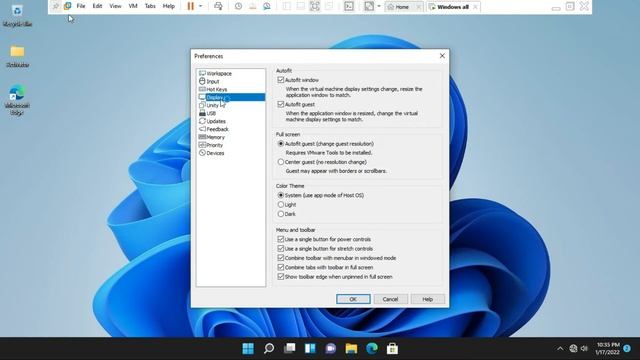 How to Hide Toolbar on WMware Workstation in Full Screen Mode. смотреть онлайн