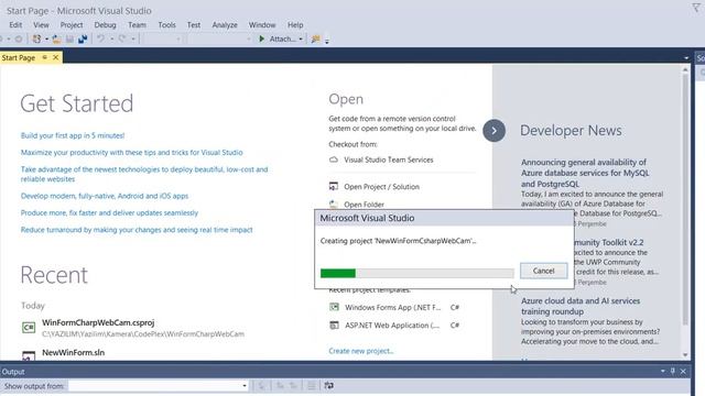 C#.NET Windows Forms Application development webcams projects VS 2017 here files смотреть онлайн