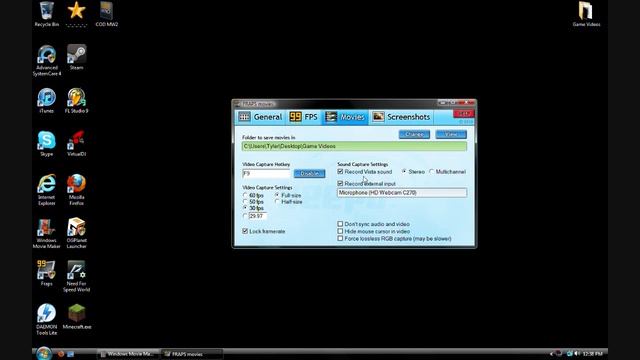 How To Record Your Games And Desktop With Fraps! смотреть онлайн