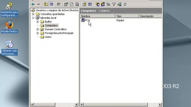 Añadir equipo local al dominio de Windows 2003 Server смотреть онлайн