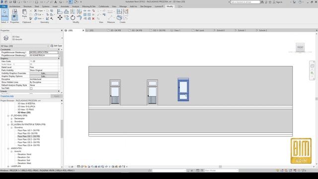 DOUBLE PANEL WINDOW FAMILY WITH ROLING SHUTTER / VERTICAL 1+1 / FULLY PARAMETRIC смотреть онлайн