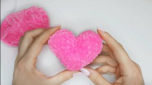 Как связать Плюшевое сердце крючком для начинающих_МК для новичков_подарок на День святого Валентина