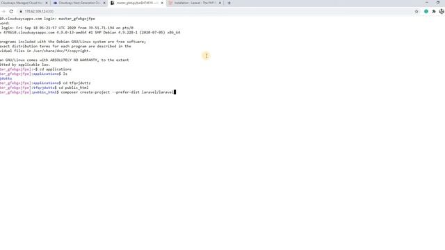 Laravel 8 Installation on Cloudways Using SSH Terminal | Laravel Guide смотреть онлайн