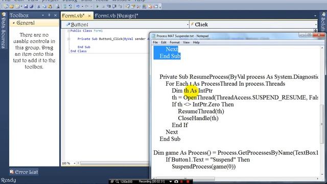 How To Use VB.Net Suspender By TShacker Zin | 15/5/2014 смотреть онлайн