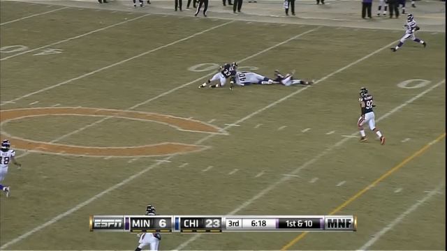 Cold & Windy Classic MNF Matchup! (Vikings vs. Bears 2009, Week 16) смотреть онлайн