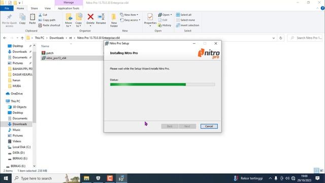 CARA MUDAH INSTAL APLIKASI NITRO PRO DI LAPTOP/PC смотреть онлайн