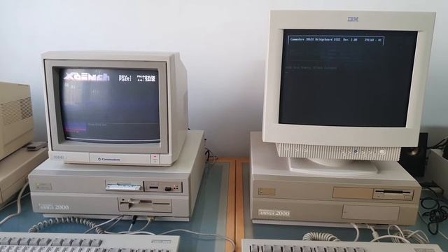 My Commodore Amiga 2000 with A2386SX Booting MS-DOS 6.22 смотреть онлайн