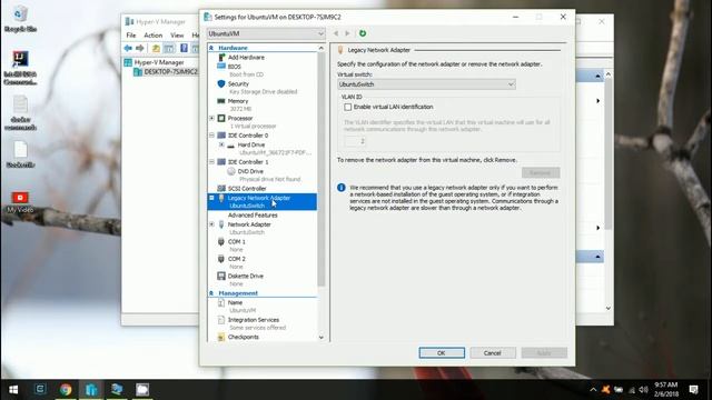 Share Your Network Connection with Hyper-V in Windows 10 смотреть онлайн