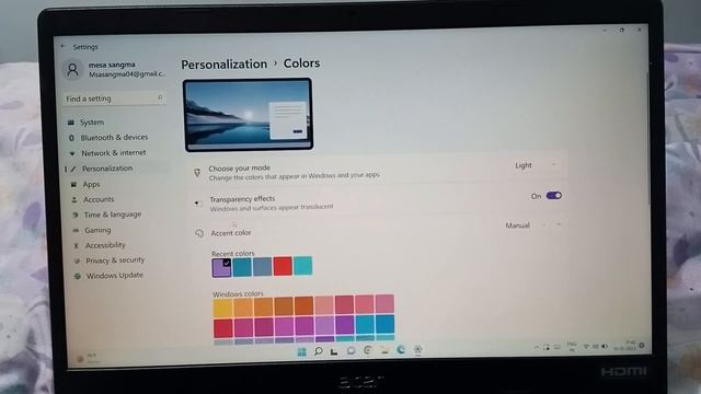Acer laptop windows colour setting, how to change windows colour, Acer laptop display colour смотреть онлайн