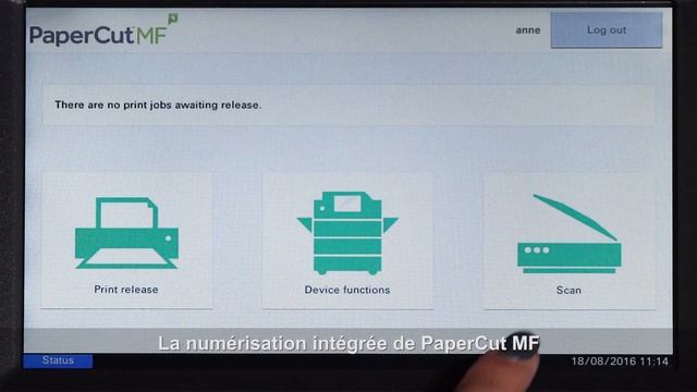 L'application PaperCut MF pour les appareils multifonctions de Kyocera смотреть онлайн