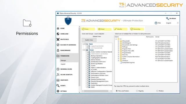 TSPLUS Advanced Security Details Introduction смотреть онлайн
