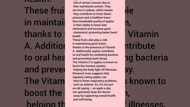 An Apple keeps the doctor away expansion of idea easy words смотреть онлайн