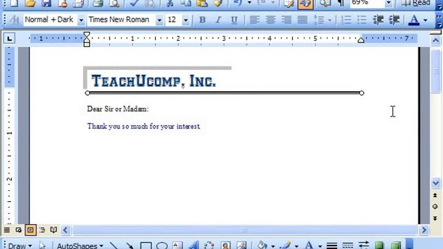 Word 2003 Tutorial Applying Shadows Microsoft Office Training Lesson 14.8 смотреть онлайн